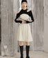 Cutout Layered Top & Dot Dress Co-ord
